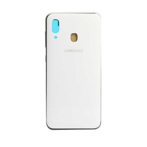 Samsung Uyumlu Galaxy A30 A305 Kasa Kapak Beyaz Çıtasız - Thumbnail