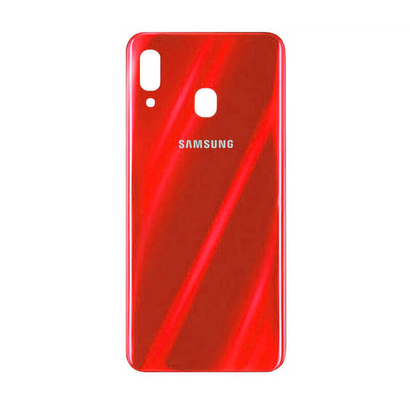Samsung Uyumlu Galaxy A30 A305 Kasa Kapak Kırmızı Çıtasız
