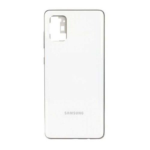 Samsung Uyumlu Galaxy A71 A715 Kasa Kapak Beyaz Çıtasız - Thumbnail