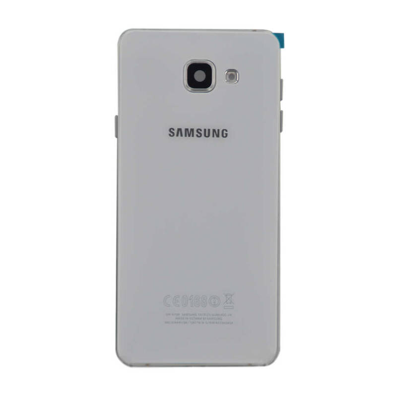 Samsung Uyumlu Galaxy A710 Kasa Kapak Beyaz No Duos Çıtasız
