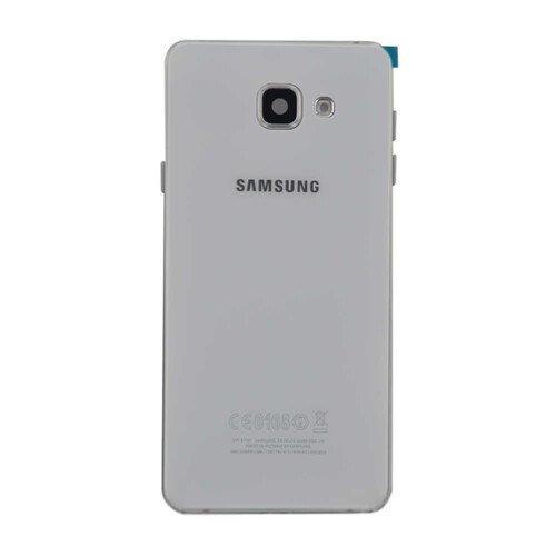 Samsung Uyumlu Galaxy A710 Kasa Kapak Beyaz No Duos Çıtasız - Thumbnail
