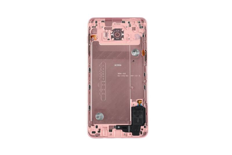 Samsung Uyumlu Galaxy C9 Pro Kasa Kapak Rose Çıtasız