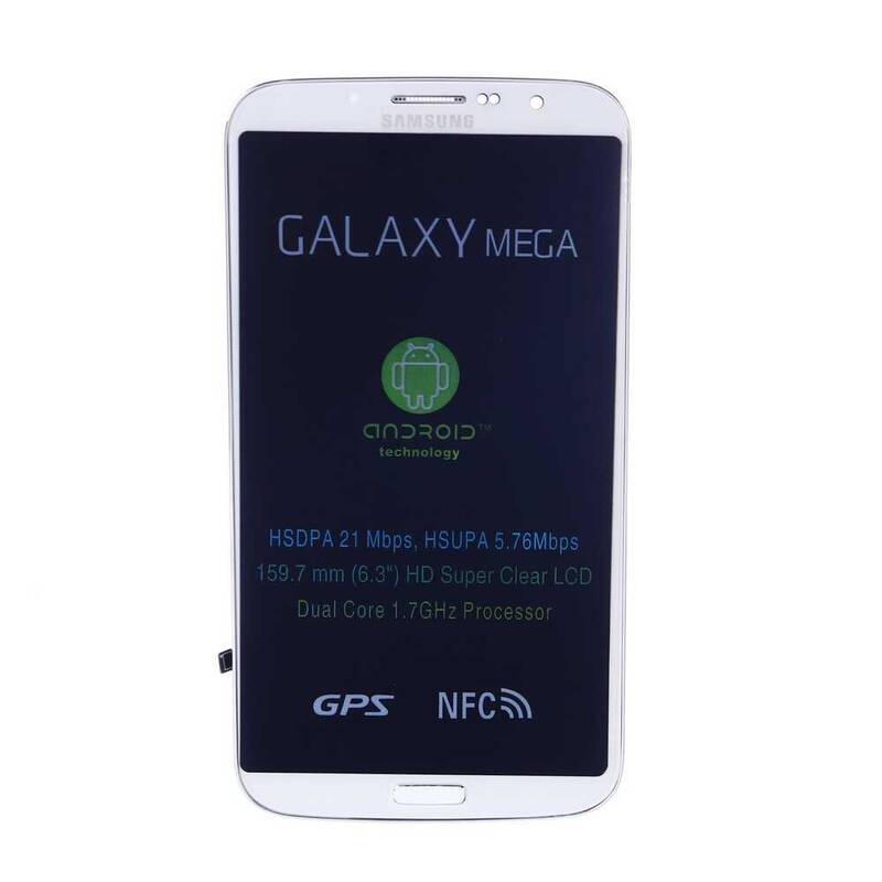 Samsung Uyumlu Galaxy Mega I9200 Lcd Ekran Beyaz Revizyonlu