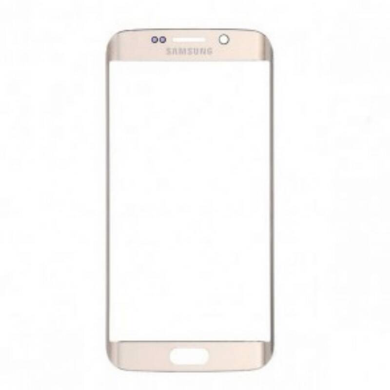 Samsung Uyumlu Galaxy S6 Edge G925 Touch Gold Çıtasız