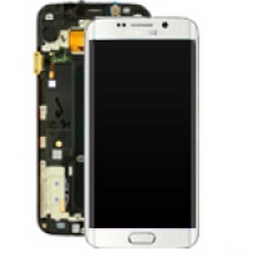 Samsung Uyumlu Galaxy S6 Edge G925 Lcd Ekran Yeşil Servis GH97-17162E - Thumbnail