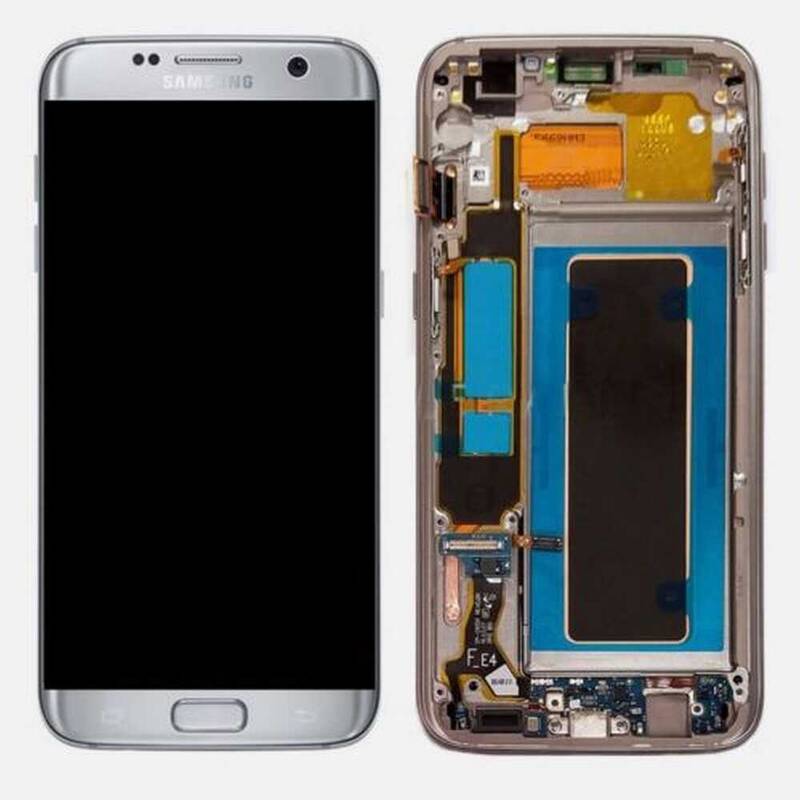 Samsung Uyumlu Galaxy S7 Edge G935 Lcd Ekran Gümüş Revizyonlu