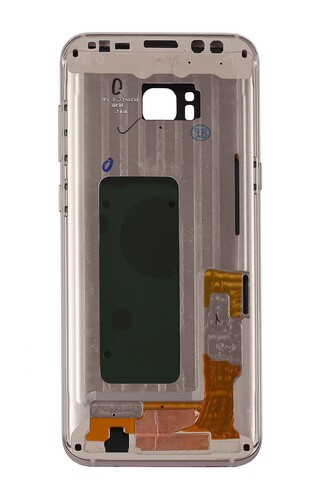 Samsung Uyumlu Galaxy S8 Plus G955 Kasa Kapak Gold Çıtalı - Thumbnail