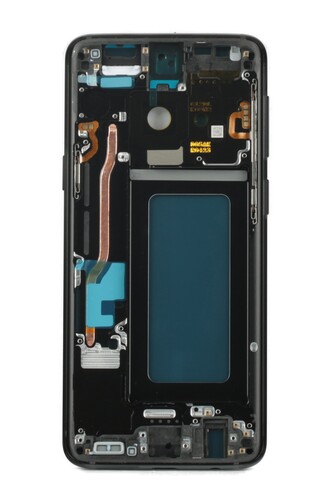 Samsung Uyumlu Galaxy S9 G960 Kasa Kapak Siyah Çıtalı - Thumbnail