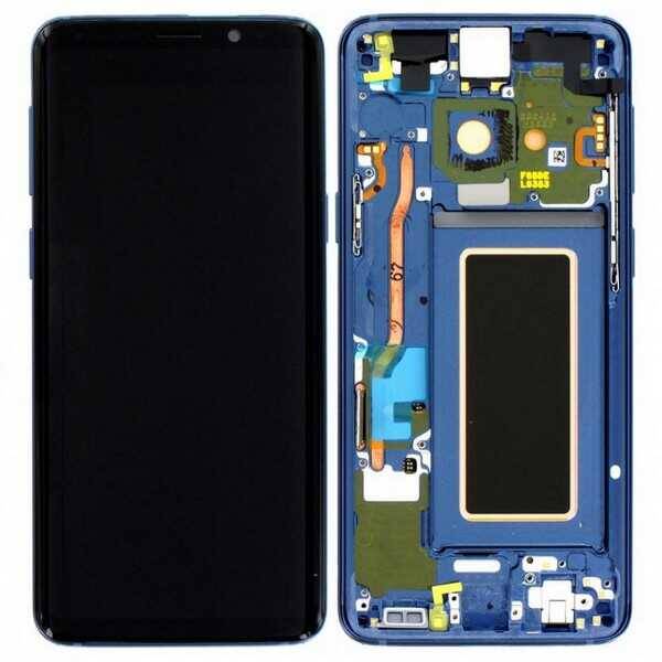 Samsung Uyumlu Galaxy S9 G960 Lcd Ekran Mavi Revizyonlu