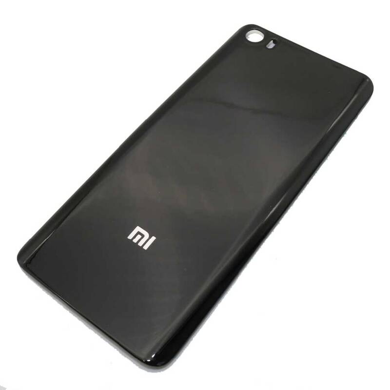 Xiaomi Uyumlu Mi 5 Arka Kapak Siyah Servis Cam