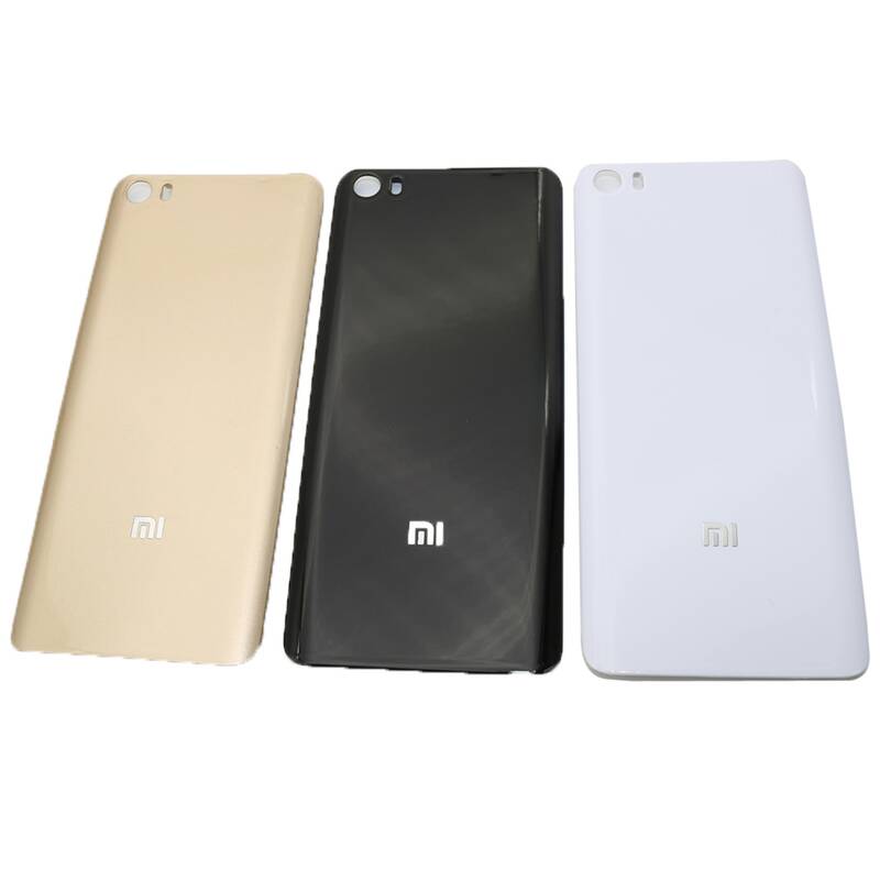 Xiaomi Uyumlu Mi 5 Arka Kapak Siyah Servis Cam