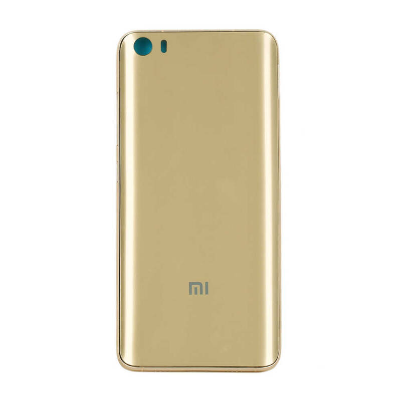 Xiaomi Uyumlu Mi 5 Kasa Kapak Gold Çıtalı