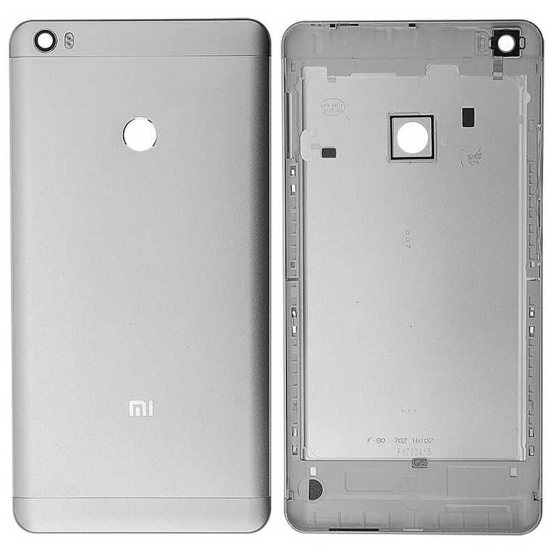 Xiaomi Uyumlu Mi Max Kasa Kapak Gümüş Çıtasız