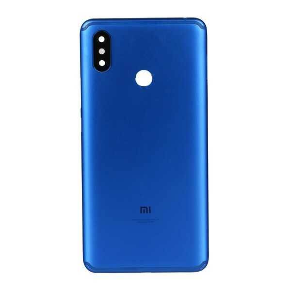 Xiaomi Uyumlu Mi Max 3 Kasa Kapak Mavi Çıtalı