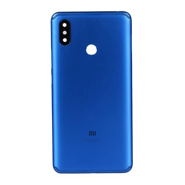 Xiaomi Uyumlu Mi Max 3 Kasa Kapak Mavi Çıtalı