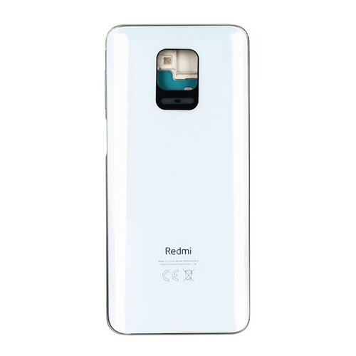 Xiaomi Uyumlu Redmi Note 9s Kasa Kapak Beyaz Çıtalı - Thumbnail
